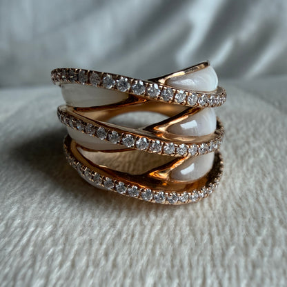 Cascade Mother of Pearl Ring