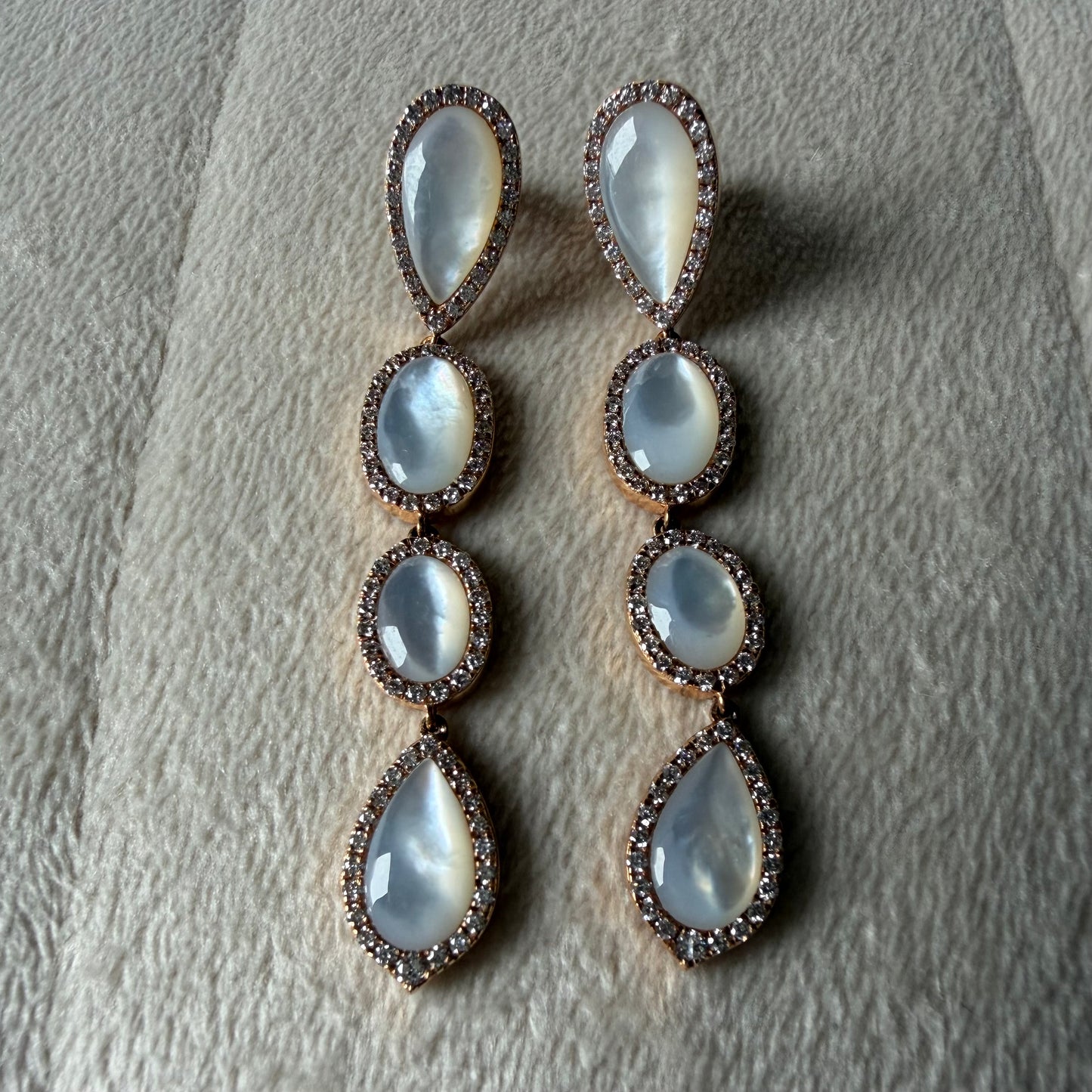 Mother of Pearl Teardrop Earrings