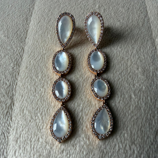 Mother of Pearl Teardrop Earrings