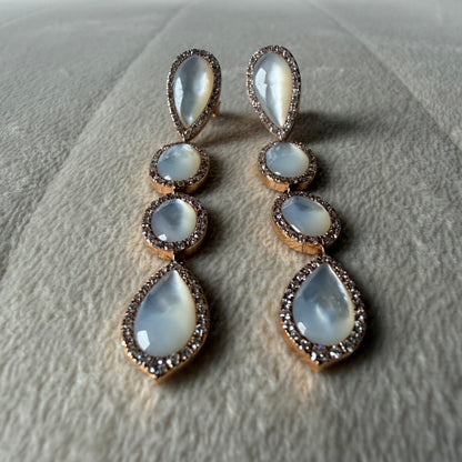 Mother of Pearl Teardrop Earrings