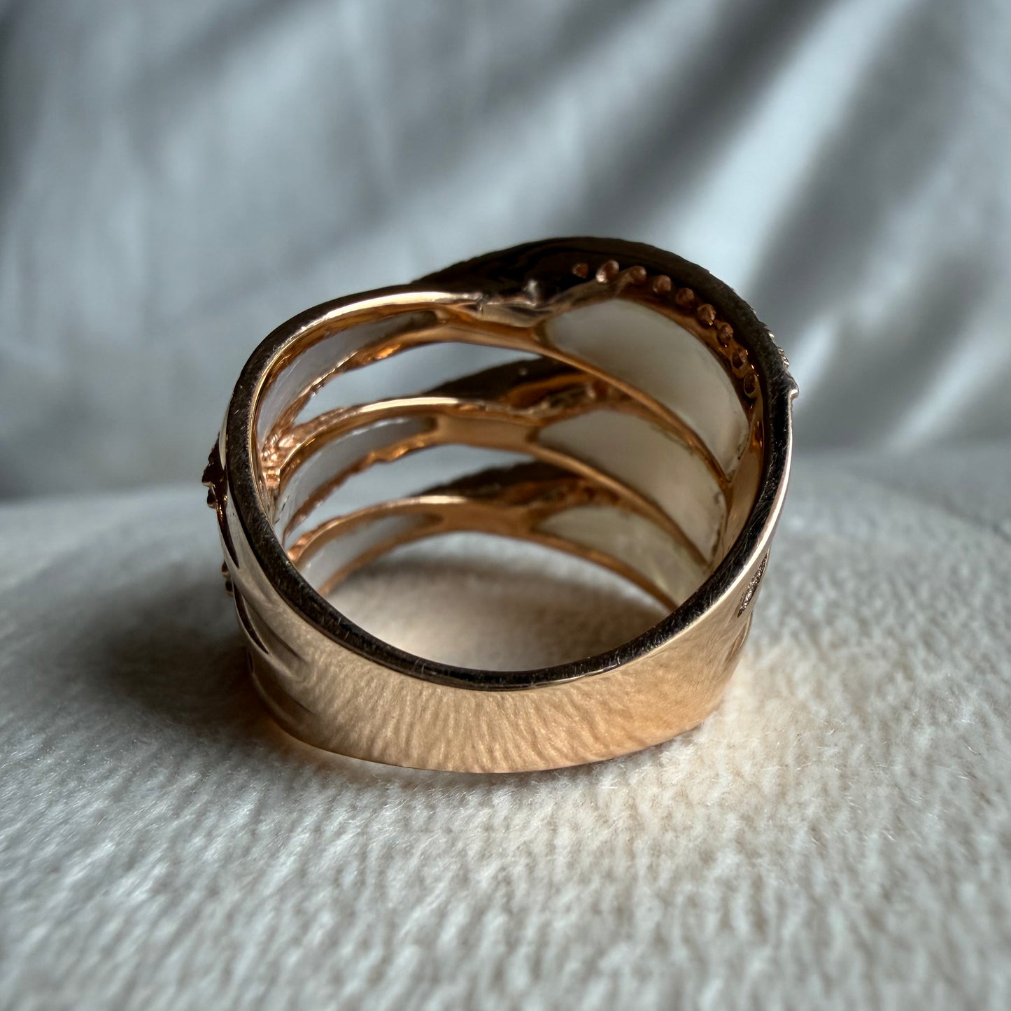 Cascade Mother of Pearl Ring