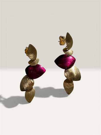 Fucsia d’Oro Mini Earrings