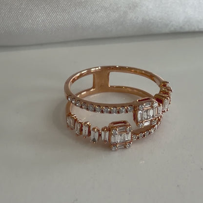 Open Baguette Ring