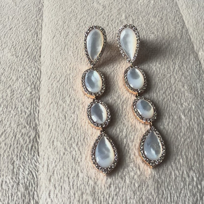 Mother of Pearl Teardrop Earrings