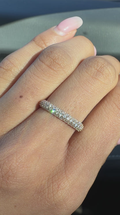 Triple Pavé Band