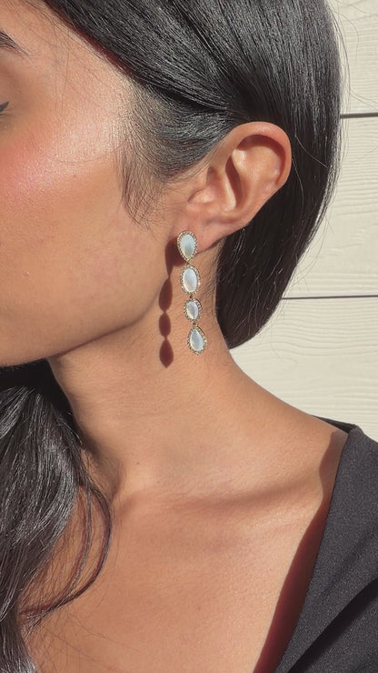 Mother of Pearl Teardrop Earrings