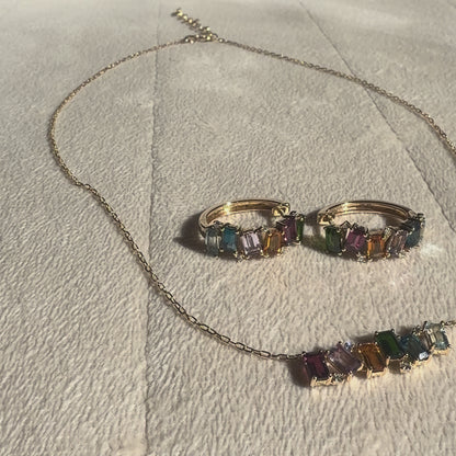 Nova Earrings and Necklace Set