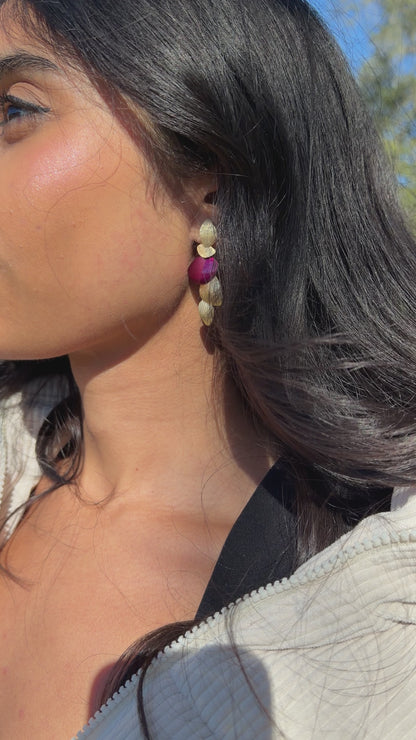 Fucsia d’Oro Mini Earrings